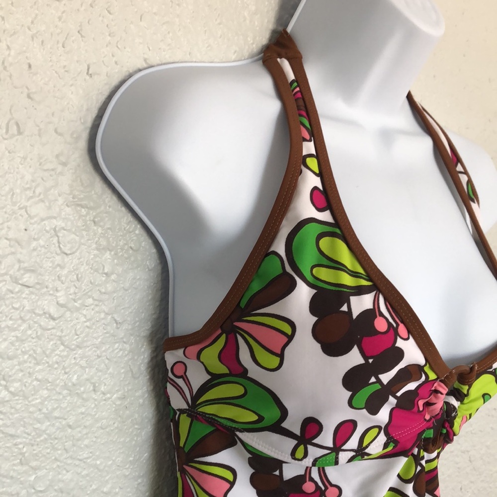 Athletic Works Women’s Floral Print Swim Top Size L - Picture 3 of 12